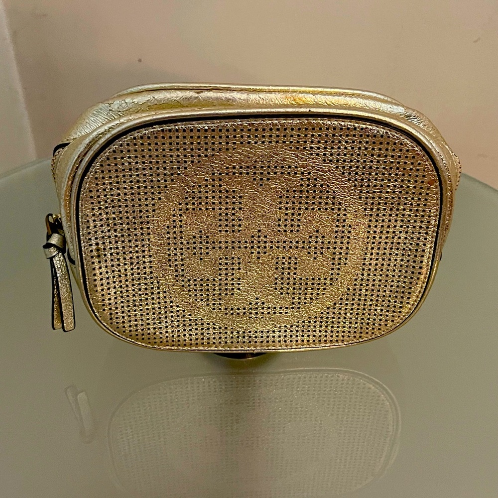 Tory Burch Gold Logo Bag